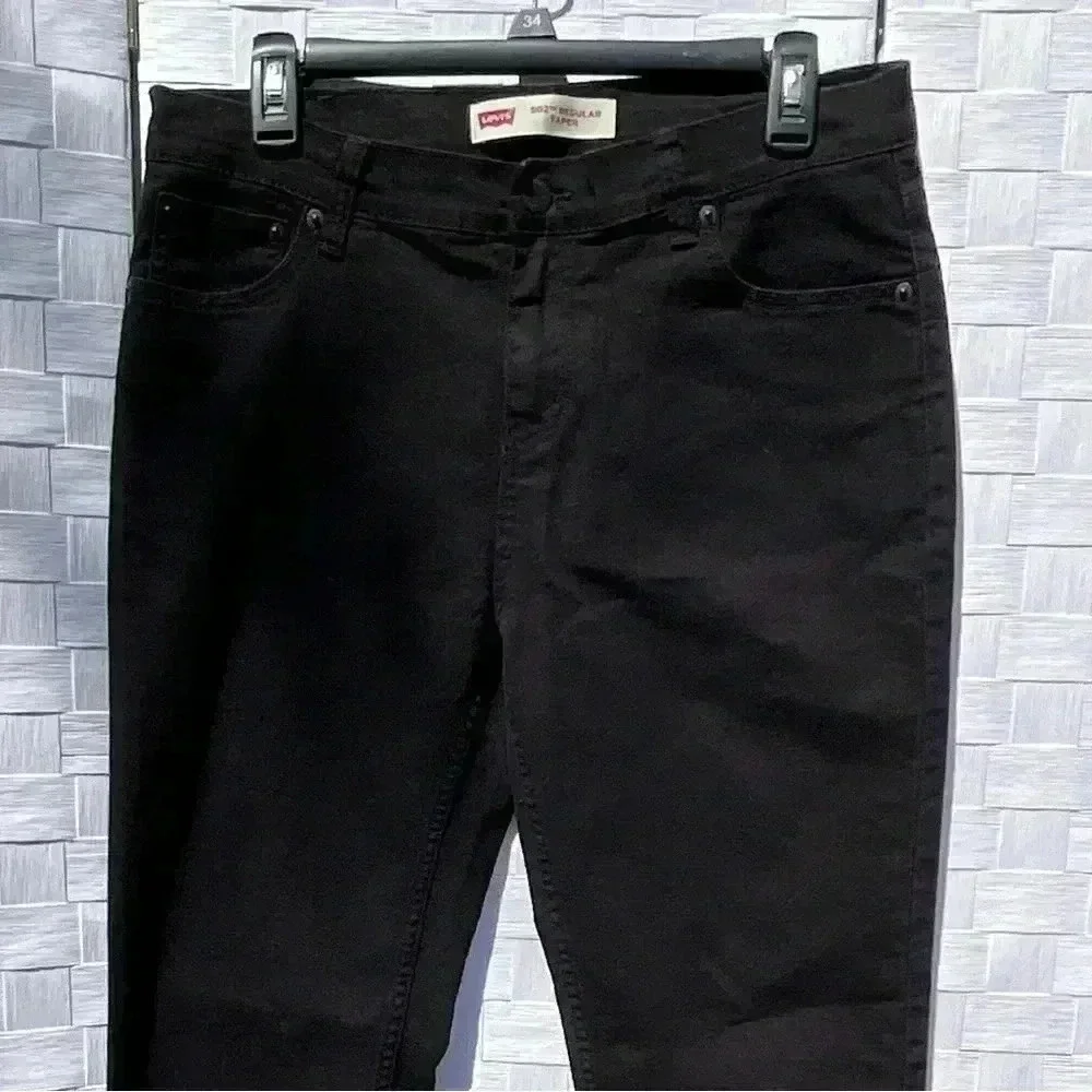 Levi’s 502, Black, 20 Regular, 30 Waist, 32 Length, Great Condition